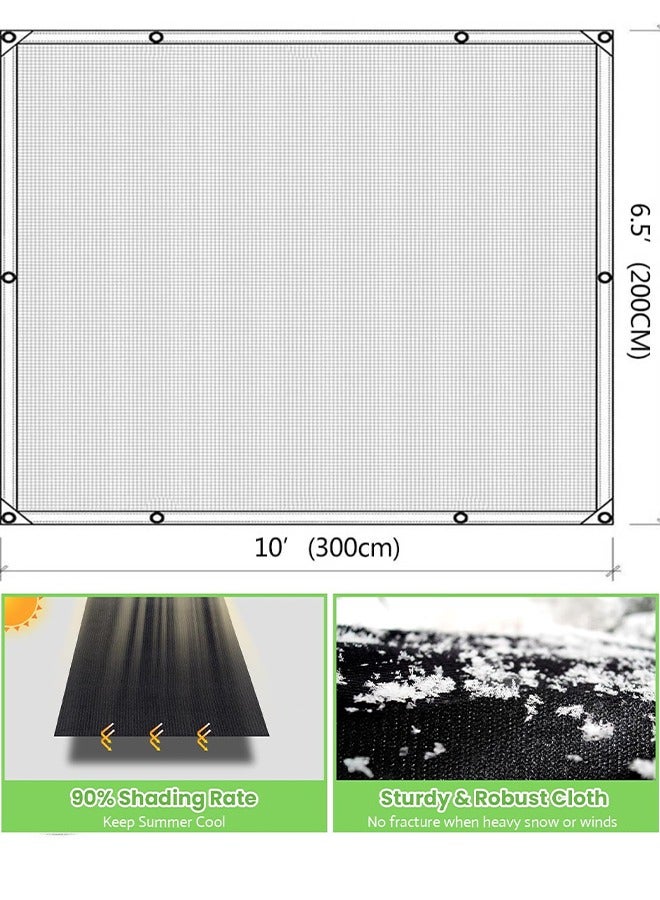 Generic Black Shade Cloth 2*3M Durable Mesh Tarp Garden Sunblock Shade Cloth Shading Antifreezing for Plants Cover Greenhouse Barns Kennel  Patio Tomatoes  - Image 2