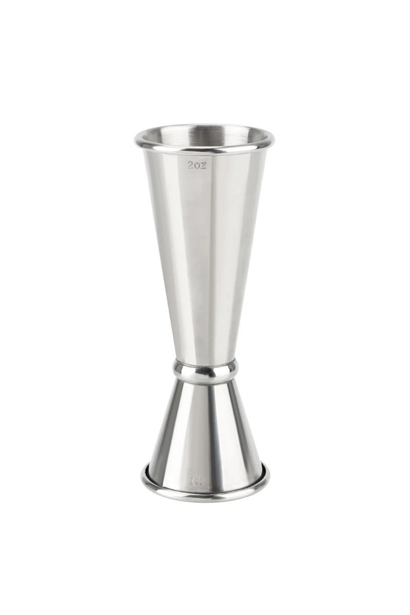 كوب قياس كوكتيل واحد، مصنوع من الفولاذ المقاوم للصدأ، بتصميم ياباني، سعة 1 أونصة/2 أونصة، أداة قياس موهيتو.