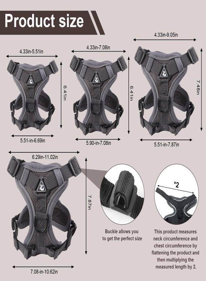 Wanheart Summer cat Chest Harness and Leash, Anti-Escape Adjustable Soft mesh cat Leash and Chest Harness Set for All Types of Cats cat Vests (Grey, XL:16.5-22.04lb) - Image 3