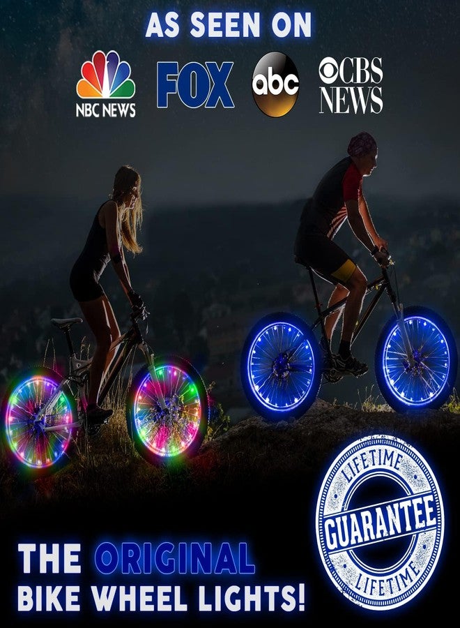 Activ Life 2-Tire Pack LED Bike Wheel Lights with Batteries Included, Get 100% Brighter and Visible from All Angles for Ultimate Safety and Style (Multicolor) - Image 2