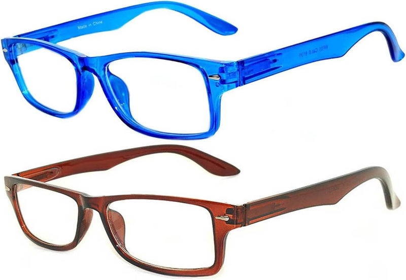OWL Retro Fashion Style Narrow Rectangular Frame Clear Lens Eyeglasses - Image 1
