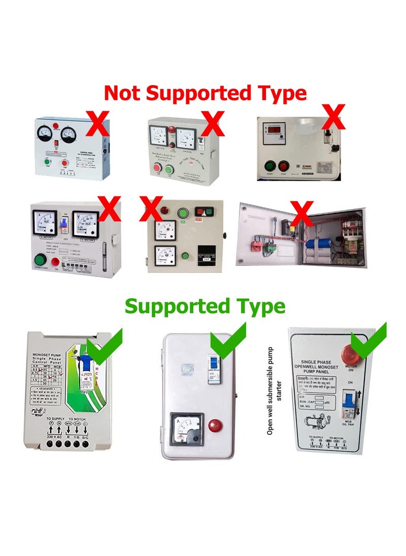 XCELLENT XCELLENT Plastic Fully Automatic Water Level Controller Water Level Indicator Water Level Switch with Up and Down Tank Sensor White Single Phase Electricity Compatible Liquid Level Controller  - Image 4