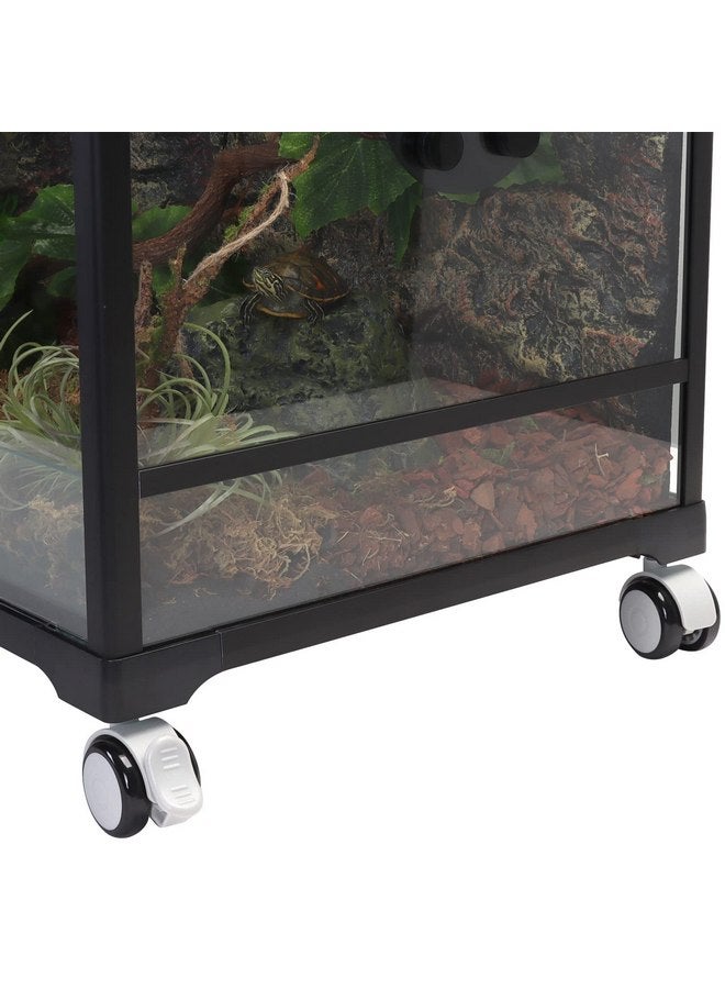Aiicioo Aiicioo Reptile Caster Wheels Set for Glass Terrarium- 4 Set of Reptile Tank Stand for Gecko Terrarium Lizard Tank Aquarium  - Image 5