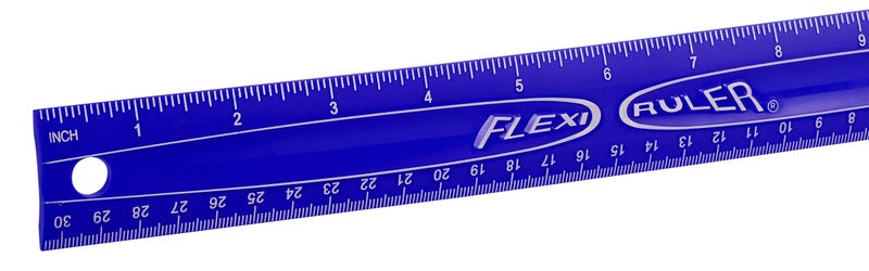 It's Academic Flexi Rulers, 12-inch Flexible Non-Breakable Ruler, 12-Pack, Blue - Image 4