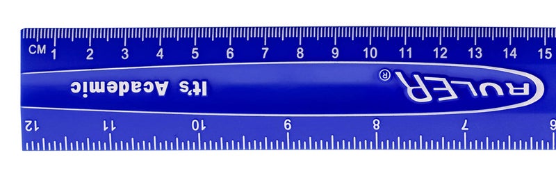 It's Academic Flexi Rulers, 12-inch Flexible Non-Breakable Ruler, 12-Pack, Blue - Image 3