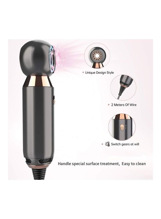 نيبمينينت Mini Blow Hair Dryer Black 440grams - Image 2