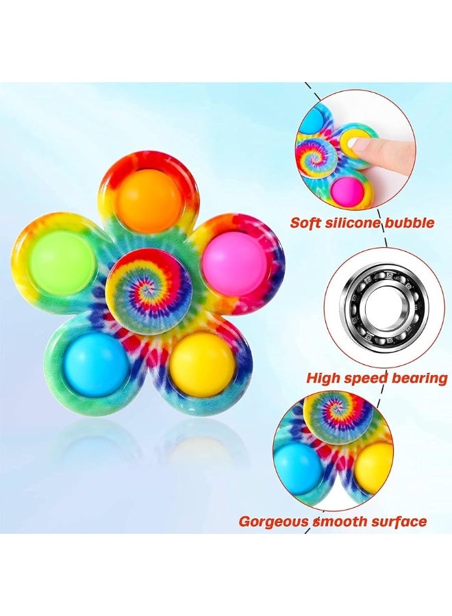 Effacera Fidget Spinner Bulk 4 Pack, Sensory Fidget Toys for Kids Adults, Fidget Spinners Anxiety Stress Relief, ADHD Autism Products for Girls Boys, Birthday Party Favors Goodie Bag Stuffers Classroom Prizes - Image 2