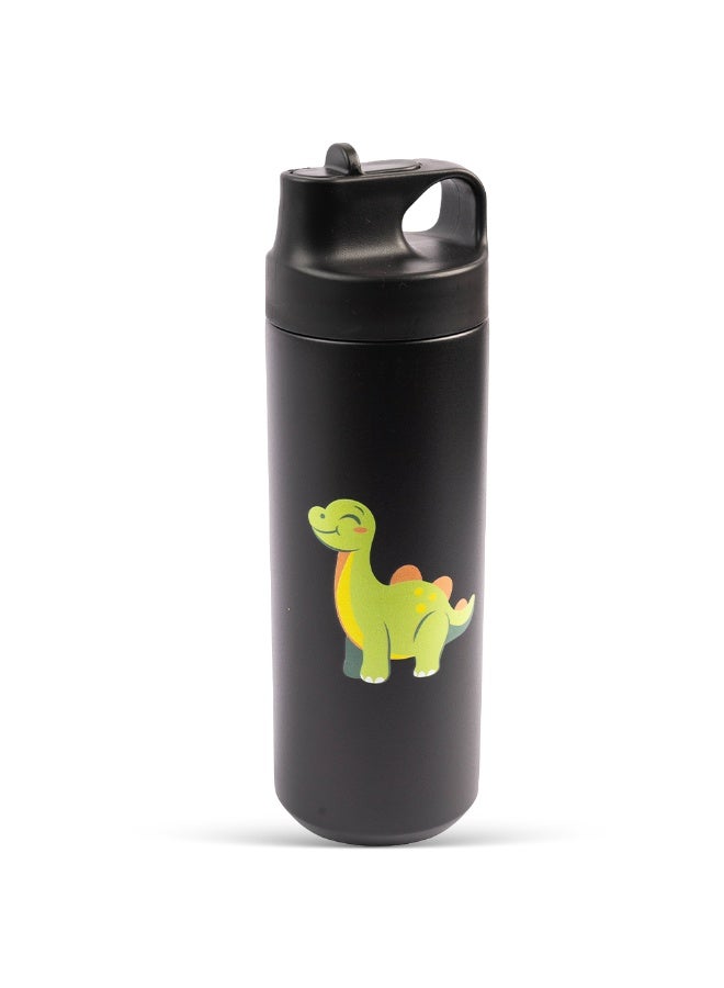 Cocobee-Stainless Steel Vacuum Flask, High Quality Food Grade Material, Leakproof, Odour Free, 550Ml, 3 Years+ - Black - Image 1