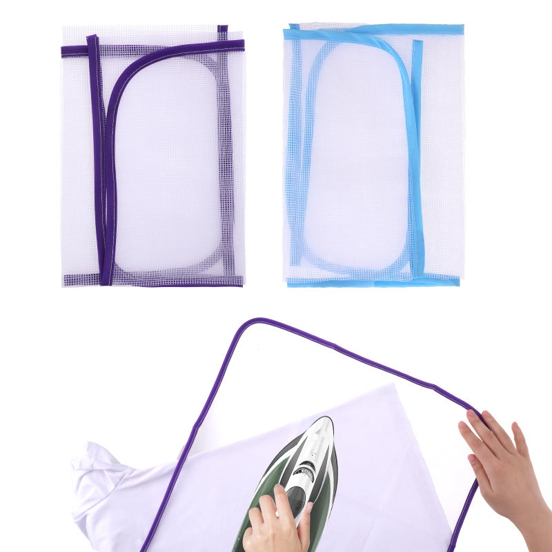 2 Pack Ironing Scorch Mesh Cloth Protective Cloth ScorchSaving Ironing Protector Insulation Pad Ironing Cloth to Protect Clothes Ironing Pad for Sewing and Ironing Fabric Protector Tool