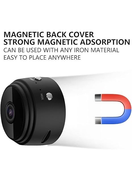 REETIK FASHION HUB REETIK FASHION HUB 1pcs Portable Home Security Camera Wireless WiFi Mini Camera HD 1080P Cameras for Indoor Outdoor Video Recorder Magnetic Motion Activated Night Vision with Low Light Vision  - Image 4