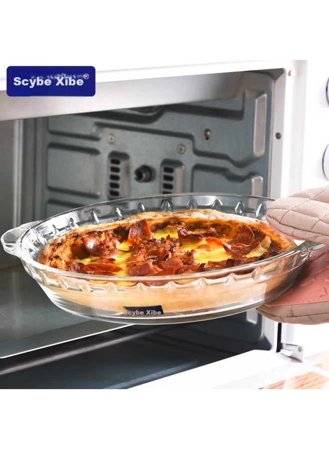 Scybe Heat-resistant Glass Plates, Fruit Plates, Baking Trays, Dinner Plates, Microwave And Oven Safe, Aodola 2-piece Set - Image 2