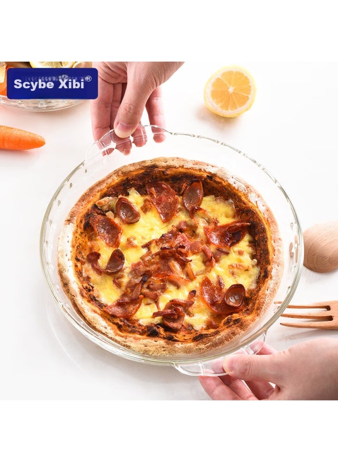 Scybe Heat-resistant Glass Plates, Fruit Plates, Baking Trays, Dinner Plates, Microwave And Oven Safe, Aodola 2-piece Set - Image 4