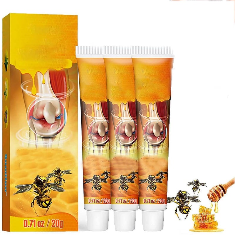 TPTAL 3PCS Beevenom New Bee Venom Professional GelBee Venom Cream NewPropolis Professional Gel Joint Cream of NeckKneeShoulderWaistLeg
