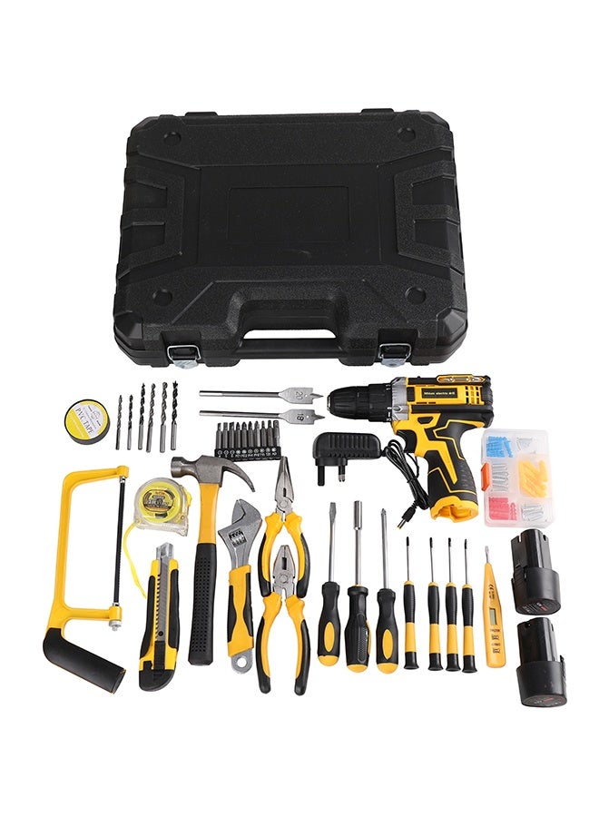 MFH Electric Drill Set - 12Volt With Tools - Cordless Lithium-Ion Drill with Dual-Speed, 2 Batteries, Adjustable Torque, 3/8" Chuck, Storage Case - for Home, DIY, Woodworking, and Repair Projects - Image 5