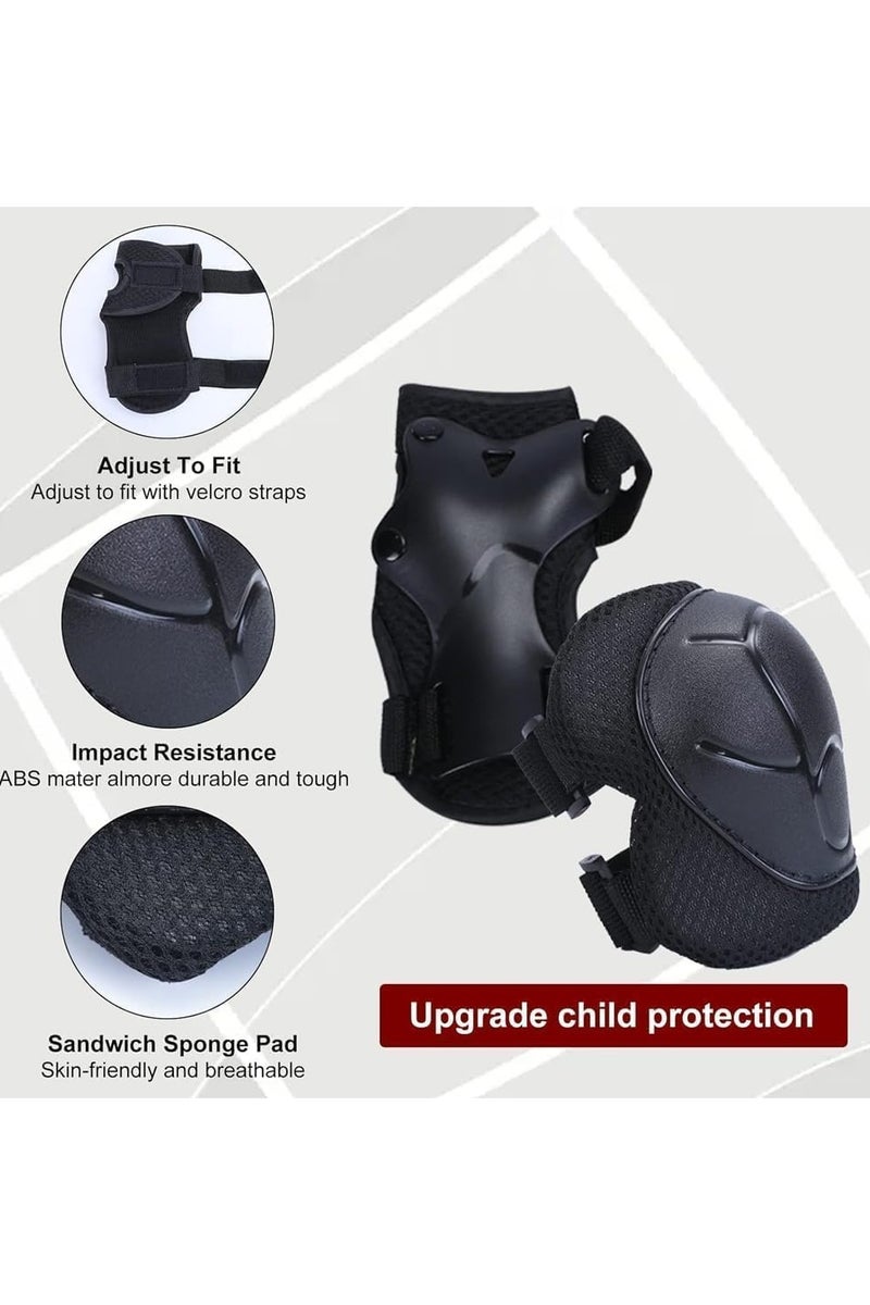 Kids Helmet and Pads Set, 7 in 1 Adjustable Helmet, Knee Pads, Elbow Pads, and Wrist Guards for Boys and Girls Ages 3-8, Protective Gear for Skateboarding, Biking, Scooters, and Hoverboards - Image 4