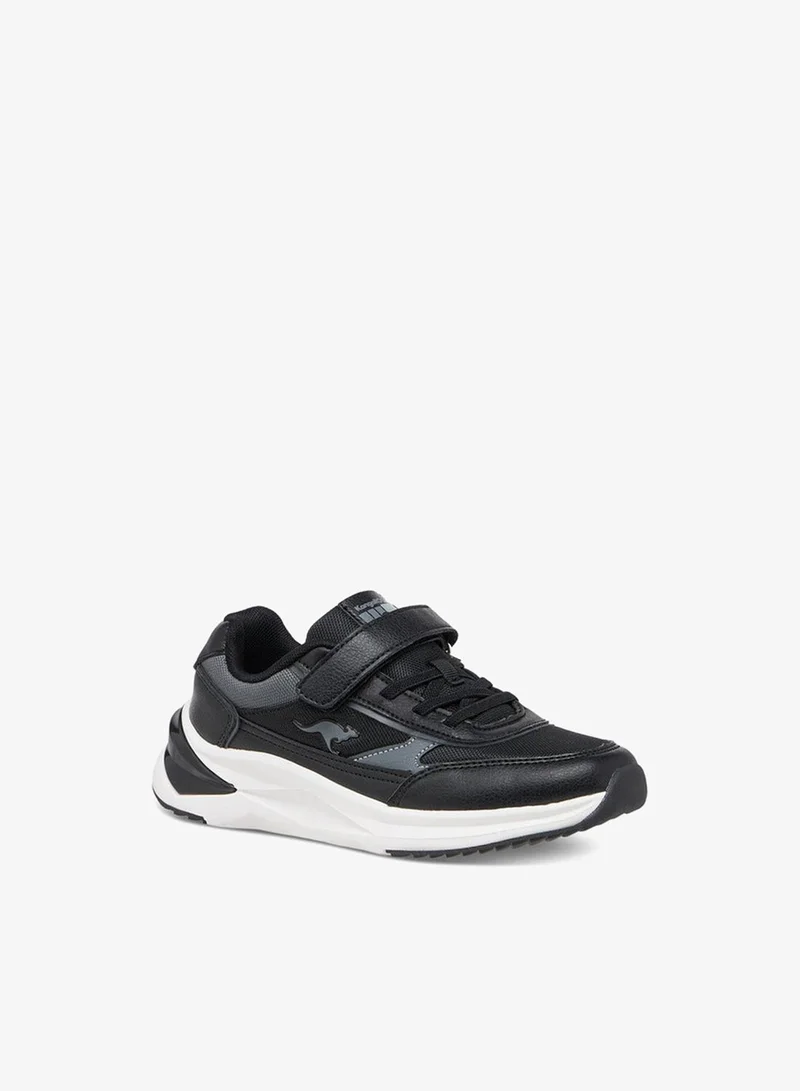 kangaROOS Boys' Panelled Sports Shoes with Hook and Loop Closure