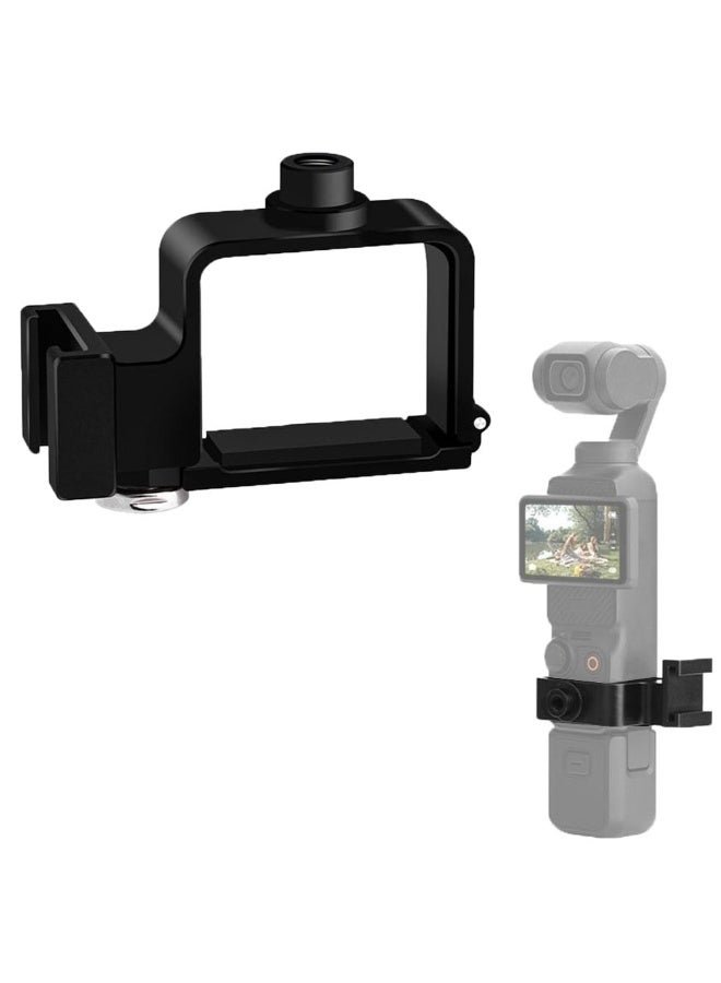 Camera Expansion Adapter Extension Frame Adapter for DJI Osmo Pocket 3 Aluminum Alloy Extension Bracket Camera Adapter Bracket Fixed Bezel Holder Bicycle Stand for DJI Pocket 3 Adapter Mount - Image 1