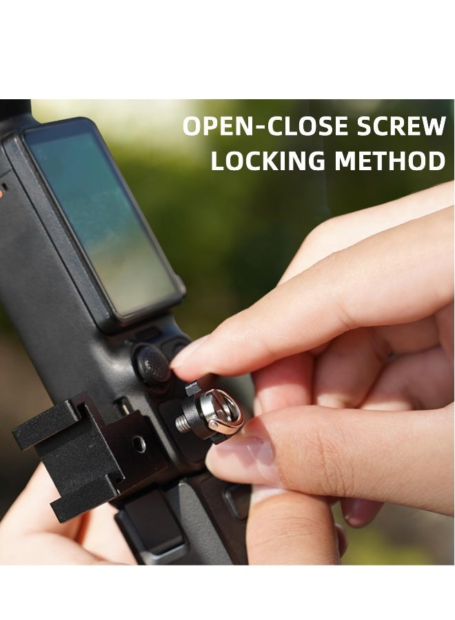 Camera Expansion Adapter Extension Frame Adapter for DJI Osmo Pocket 3 Aluminum Alloy Extension Bracket Camera Adapter Bracket Fixed Bezel Holder Bicycle Stand for DJI Pocket 3 Adapter Mount - Image 4