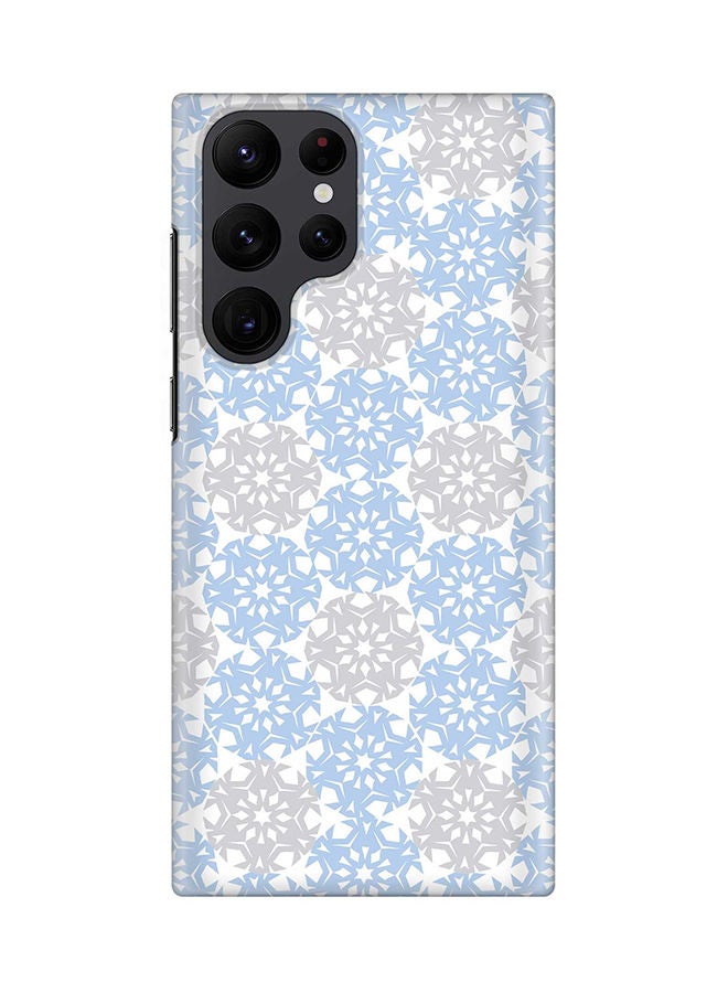 Stylizedd Case for Samsung Galaxy S22 Ultra 5G Snap Case Slim Snap Classic Series Shield Matte Finish Print - Frozen Snowflakes - Image 1