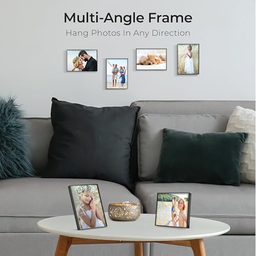 MANTELLO ESSENTIALS 8.5 by 11 picture frame 6 PACK 8.5 x 11 frame Front Loading picture frames 8.5 x 11 Pictures Documents Certificates Diplomas, And More - Image 2