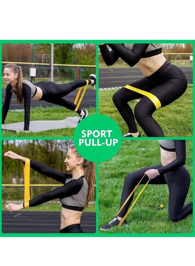 Generic 5-Piece Resistance Band fitness Strength Training Rubber Loops Bands,Yoga Exercise Pull Rope Elastic Bands for Fit  - Image 5