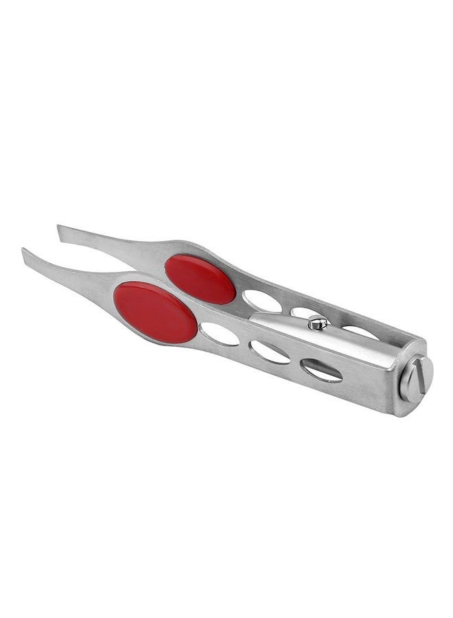 OUTAD Eyebrow Tweezer Clip With LED Light Silver - Image 2