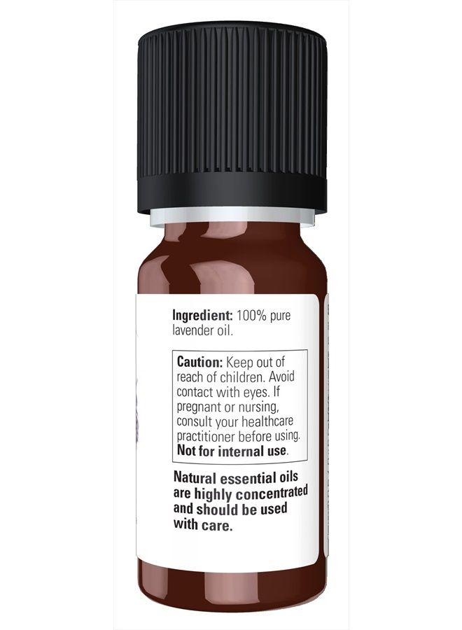 now Essential Oils, Lavender Oil, Soothing Aromatherapy Scent, Steam Distilled, 100% Pure, Vegan, Child Resistant Cap, 10-ml - Image 2