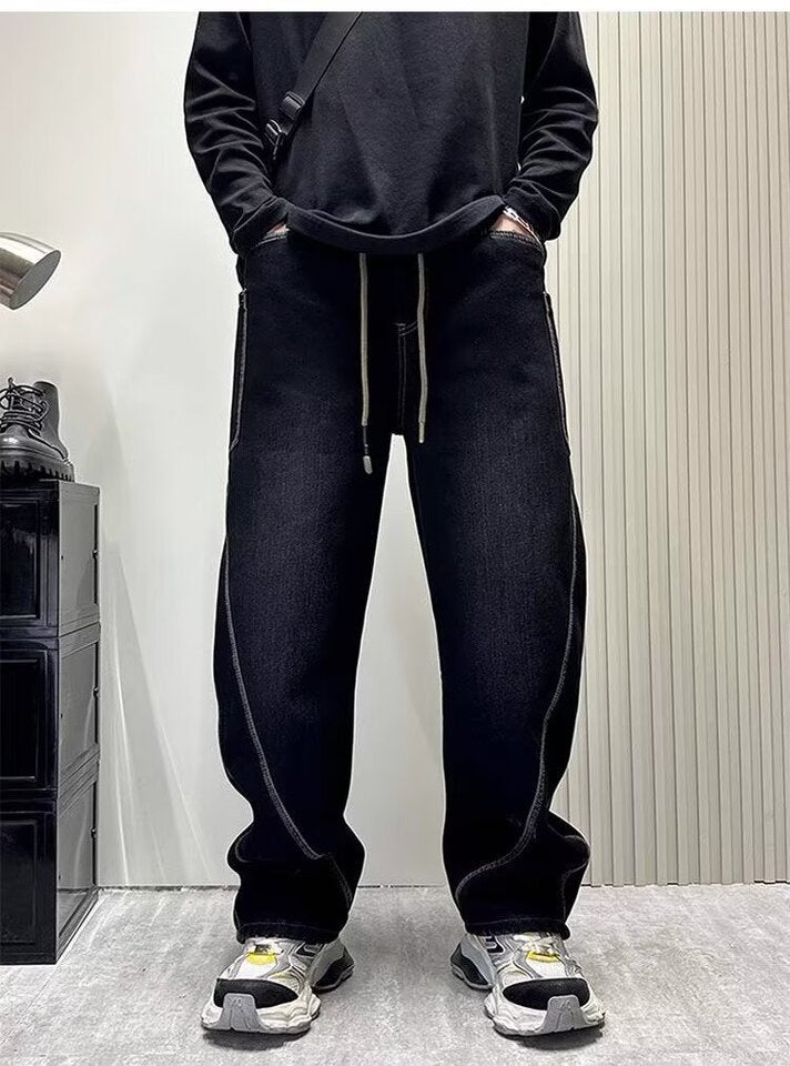 Unisex Casual Daily Denim Jeans - Image 1