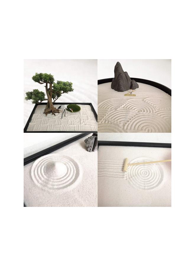 3 Pcs Mini Zen Sand rakes Bamboo rake Tool Decoration Garden Sand rake feng Shui Decoration for Home Office Table 