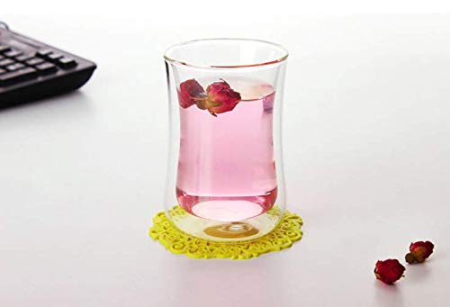 Baskety Turkish Tea Cups - Set of 1 Or 2 - Double-Walled Glass Tea Cup - Coffee Mug - Espresso - Cappuccino Beverages Cup 300ML Each. (1) - Image 5