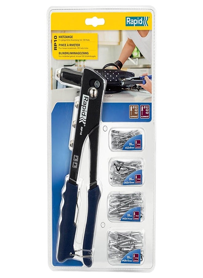 Rapid RAPID RP10 Hand Riveter, Rivet Heads 3.2 , 4.0 , 4.8 mm, For Aluminium  - Image 3