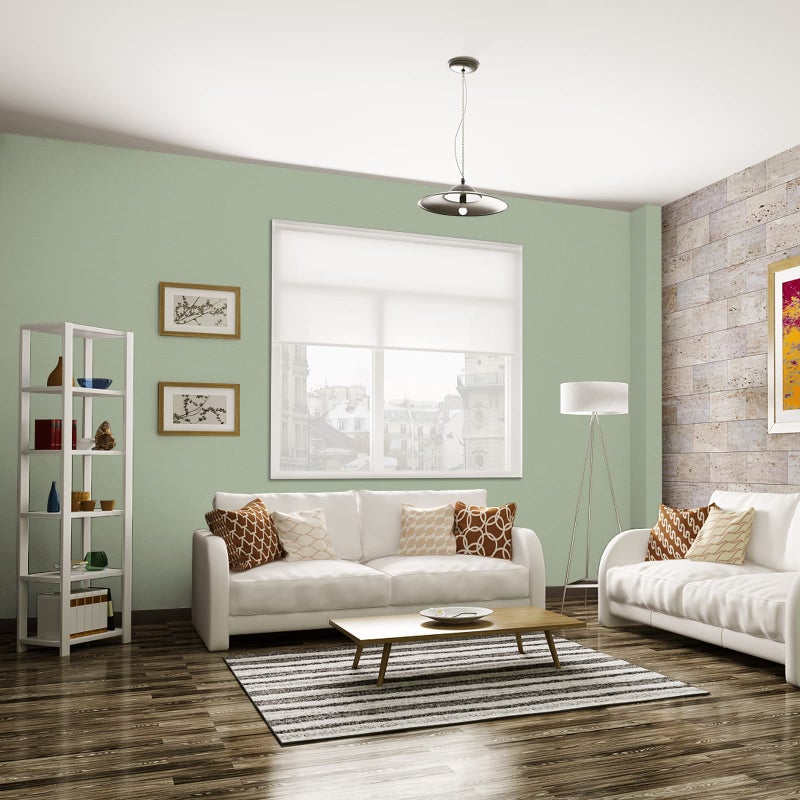 practicalWs Sage Green Wallpaper Stick and Peel Green Contact Paper 17.7'' x 118.1'' Removable Wallpaper Self-Adhesive Vinyl Solid Wall Paper for Bedroom Kitchen Cabinets - Image 4