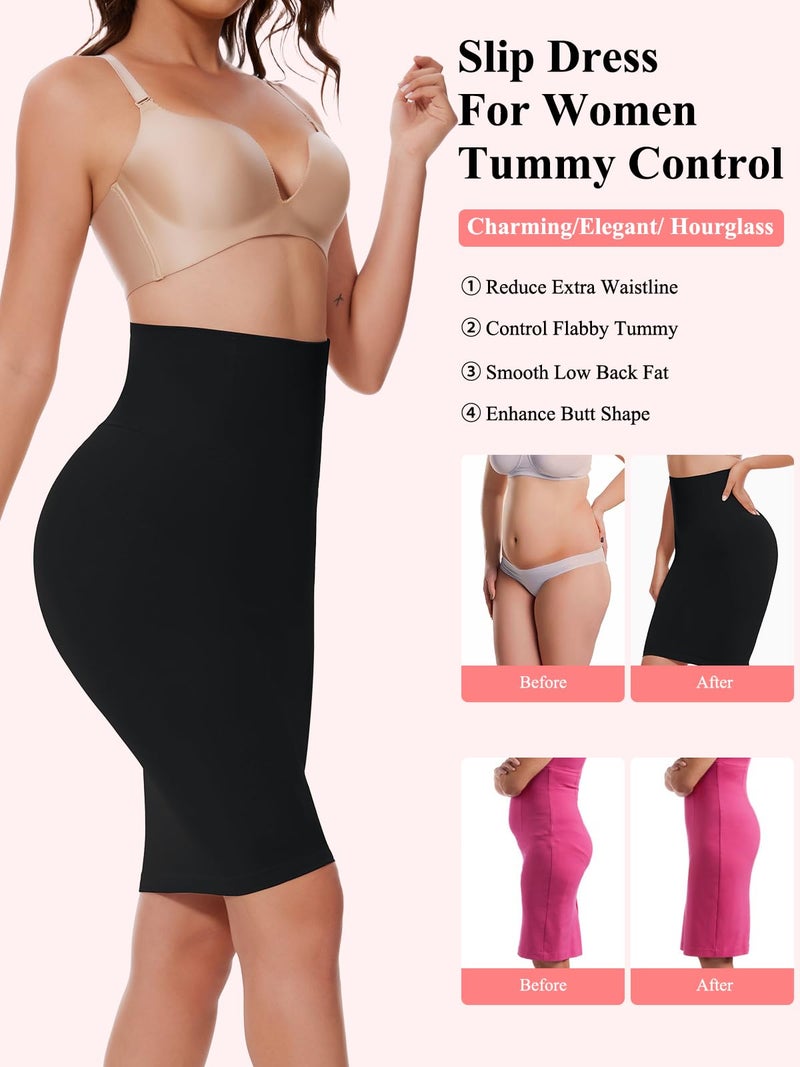 JOYSHAPER Shapewear Slip for Under Dresses Half Slip Tummy Control Dress Seamless Skirt Slip Body Shaper - Image 2
