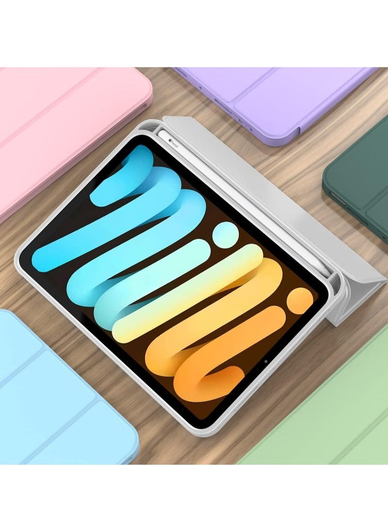 SmartGrist New iPad Mini 6 Case (2021, 8.3 Inch, 6th Gen) with Pencil Holder - Trifold Stand Smart Cover with Soft TPU Back and Auto Wake/Sleep Function - Image 3