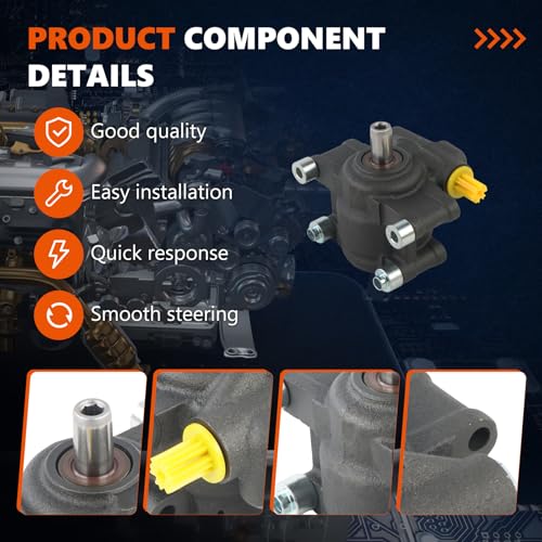 Daysyore 20-389 Power Steering Pump Fits for 2009 2010 F-150 Lobo 4.6L 5.4L, Fits for 2010 Expedition Navigator 5.4L, OE-Quality Power Assist Pump, Replace OE 9L3Z3A674C - Image 3