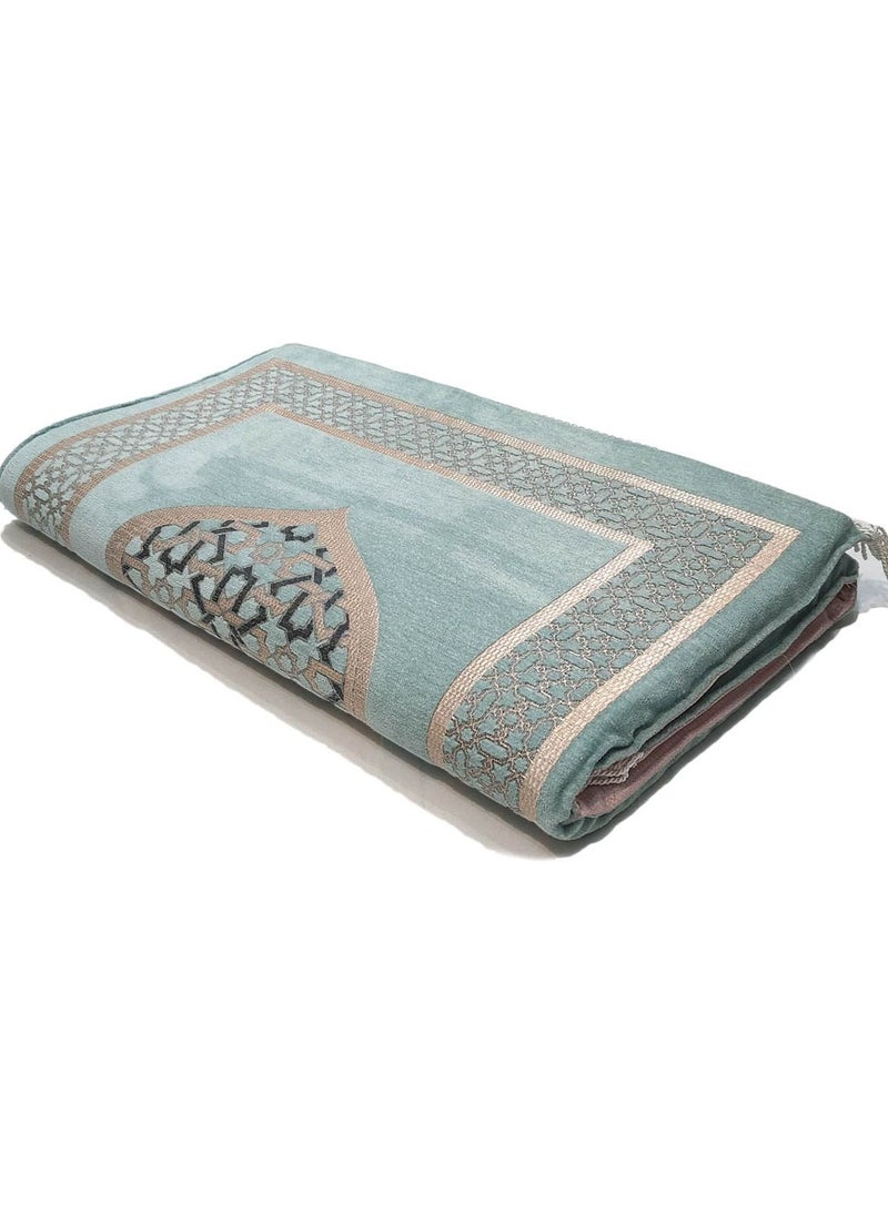 Museum Museum Large Size Memory Foam Prayer Mat. Turkish Comfortable Prayer Rug . Islamic Mihrab Design Sajadah with Foam.  - Image 2