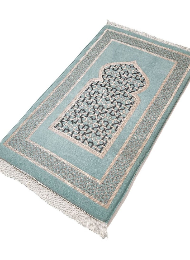Museum Museum Large Size Memory Foam Prayer Mat. Turkish Comfortable Prayer Rug . Islamic Mihrab Design Sajadah with Foam.  - Image 3