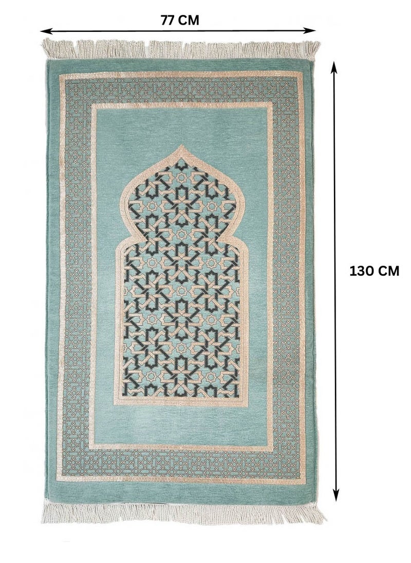 Museum Museum Large Size Memory Foam Prayer Mat. Turkish Comfortable Prayer Rug . Islamic Mihrab Design Sajadah with Foam.  - Image 5