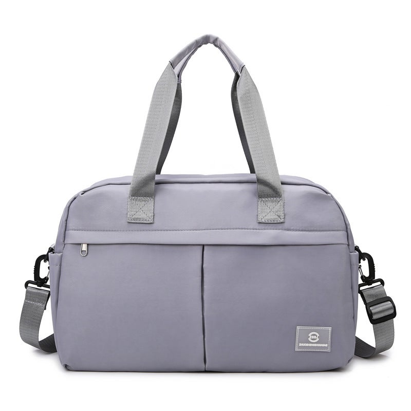 Generic Extensible Short Distance Travel Bag Large Capacity Swimming Crossbody Sports Training Bag Gym Bag Advanced Dry and Wet Separation Grey 