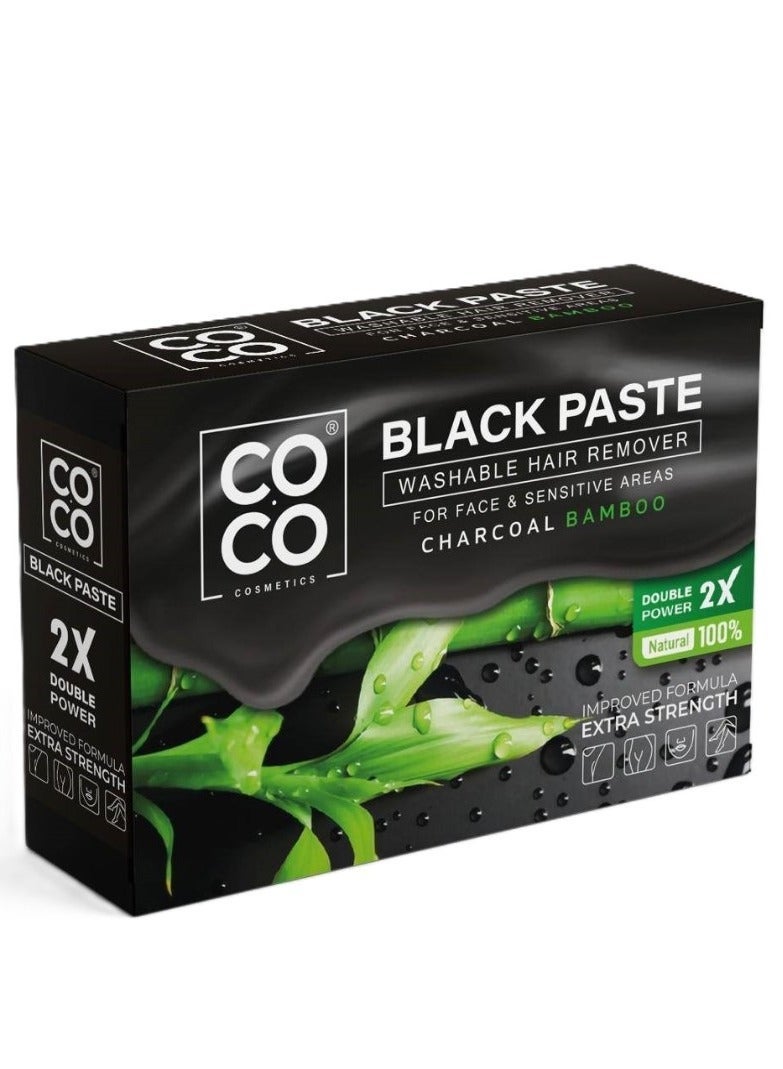 كوكو عجينة بلاك بنكهة الفحم الأبيض والخيزران لإزالة شعر الجسم والوجه 100 جرام