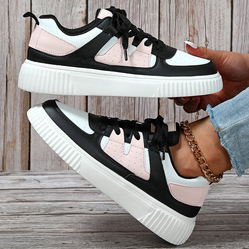 Korean Style Thick-Soled Trendy Lovers Board Shoes Breathable Comfortable Casual Sports Shoes Fashionable All-Match Outdoor Flat Shoes - Image 4