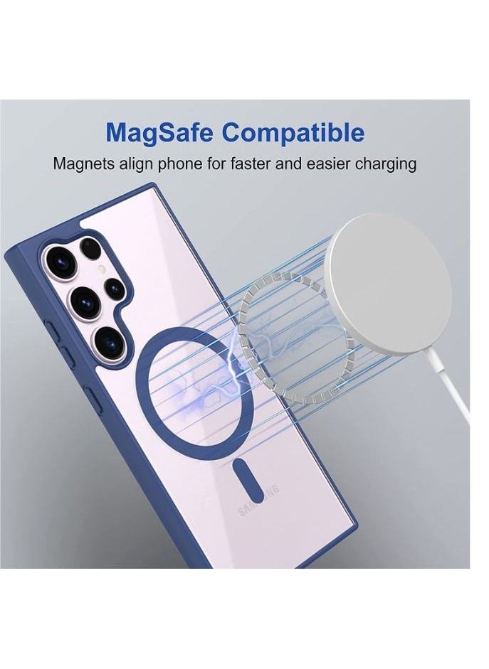 Generic - Magsafe Back Cover for Samsung S23 Ultra Navy Blue - Image 1
