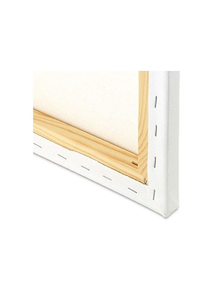 Funbo Stretched 3D Canvas, 380 GSM, 60 x 60 cm, White Artist Painting Canvas - Image 3