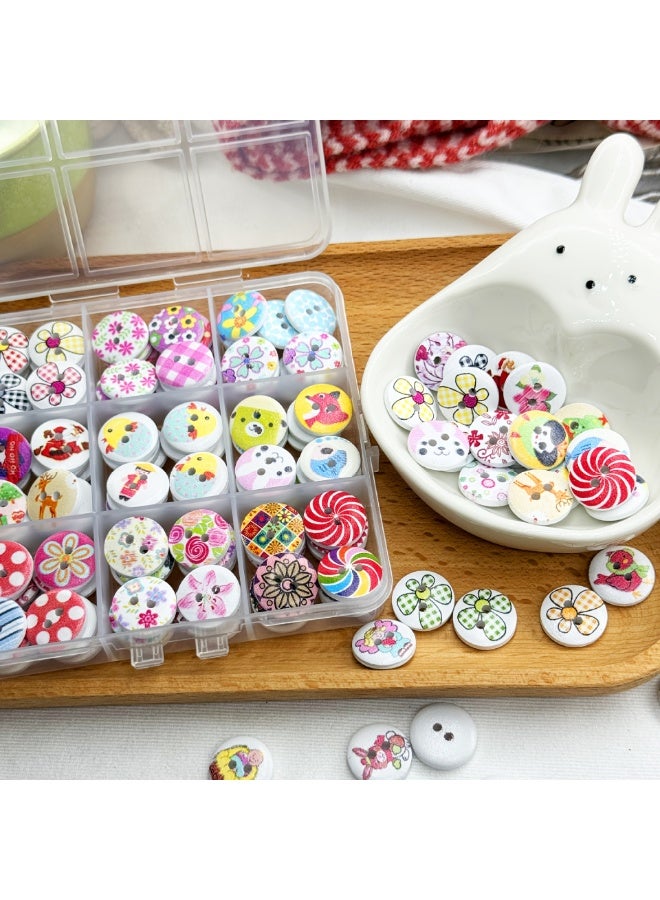 Baby Clothing Accessories Button Cartoon Mixed Color Small Buttons - Image 3
