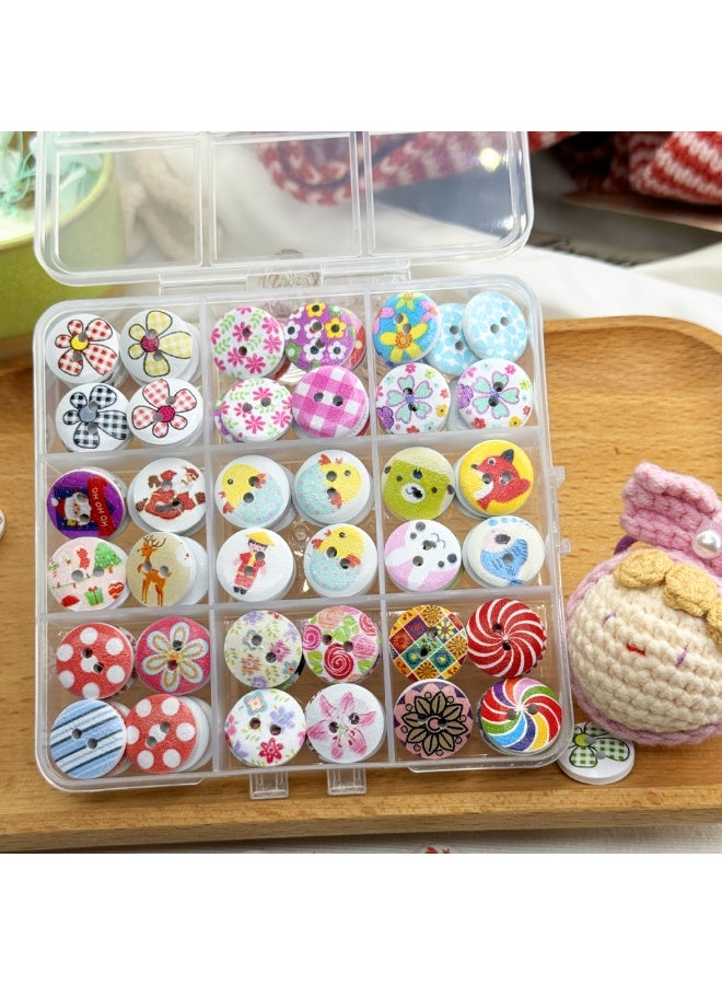 Baby Clothing Accessories Button Cartoon Mixed Color Small Buttons - Image 2