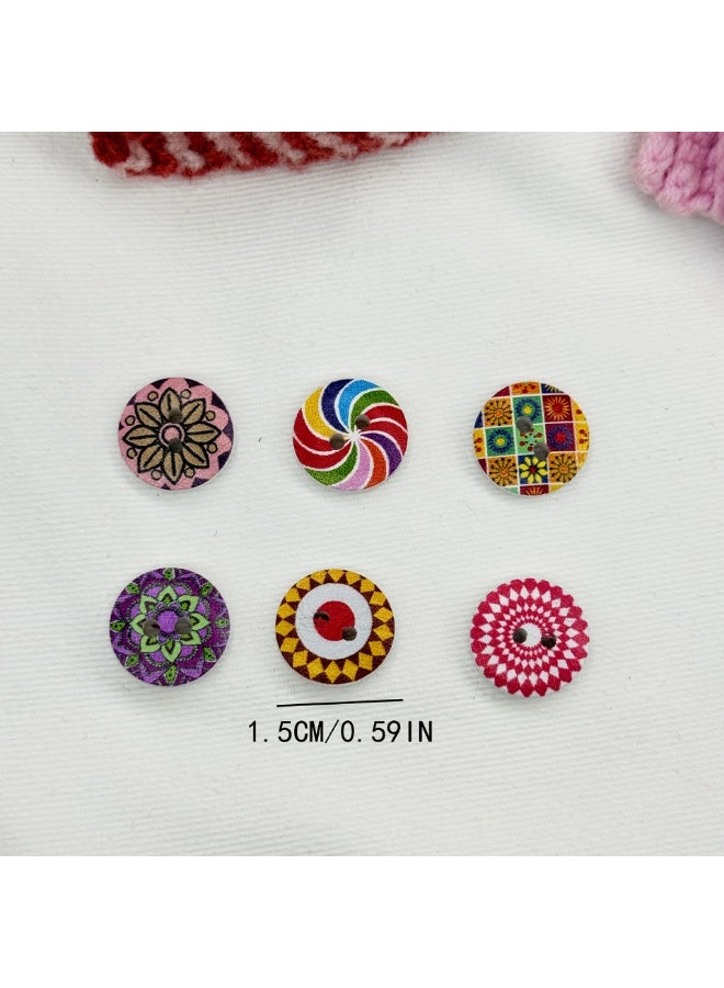Baby Clothing Accessories Button Cartoon Mixed Color Small Buttons - Image 1