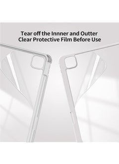 LCYLJGY Case Cover For Apple iPad Pro 11 inch (2022/2021/2020/2018) Generation with Pencil Holder, [Support Apple Pencil Charging and Touch ID], Clear Transparent Case with Auto Wake/Sleep  - Image 5