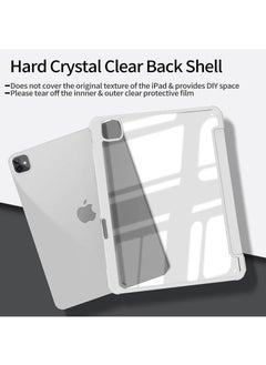 LCYLJGY Case Cover For Apple iPad Pro 11 inch (2022/2021/2020/2018) Generation with Pencil Holder, [Support Apple Pencil Charging and Touch ID], Clear Transparent Case with Auto Wake/Sleep  - Image 4