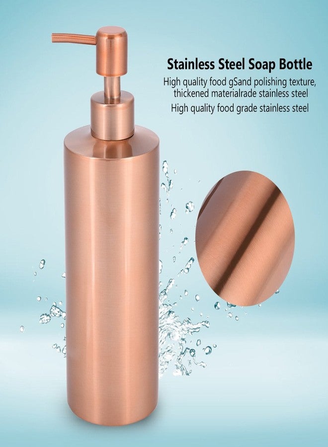 Fdit Soap Dispenser Stainless Steel Kitchen Bathroom Countertop Hand Pump Liquid Soap Lotion Dispenser Bottle (550ml) - Image 5