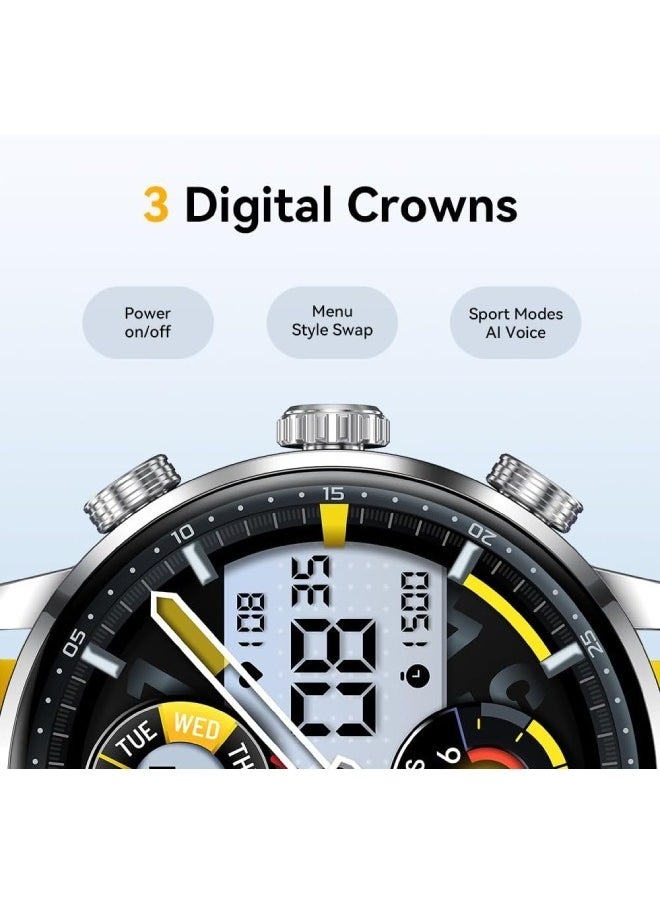 KIESLECT - Kr2 Smart Calling Watch Double Straps - Stainless steel - Image 1